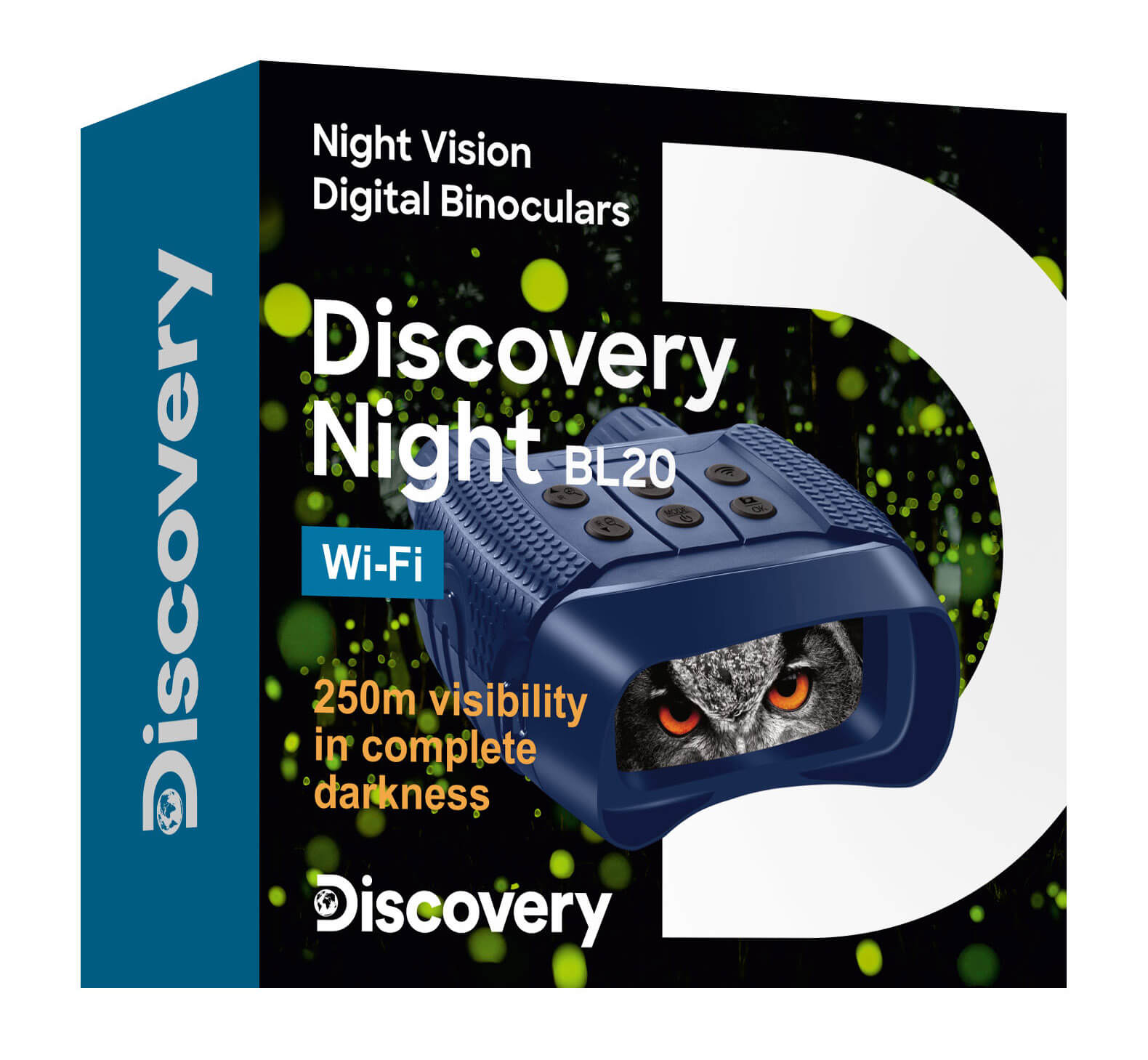Digitálny binokulárny ďalekohľad s nočným videním so statívom Discovery Night BL20